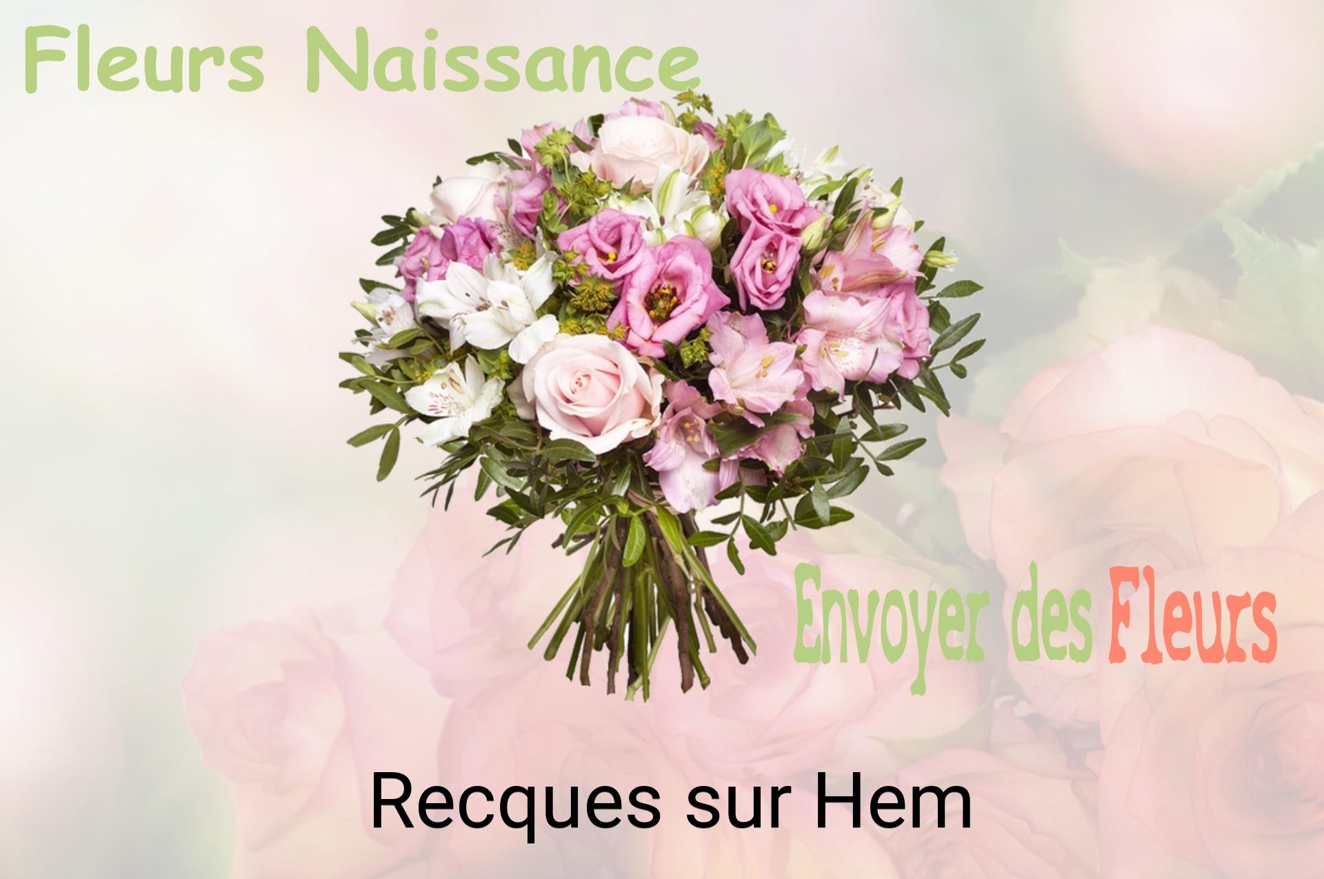 Bouquet de fleurs de naissance livré à Recques-sur-Hem